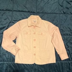 Croft&Barrow Pink Jacket, Size Petite Medium